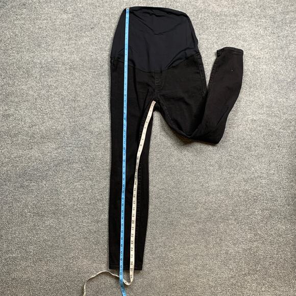 J Crew Jeans Womens 28 Black Maternity Signature Stretch Ankle Length Pull On - Picture 4 of 11